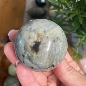 Gray Marble Decorative Sphere Picasso Jasper